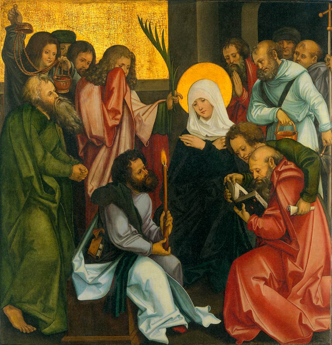 The Dormition of the Virgin (interior) by SCHÄUFELEIN, Hans Leonhard