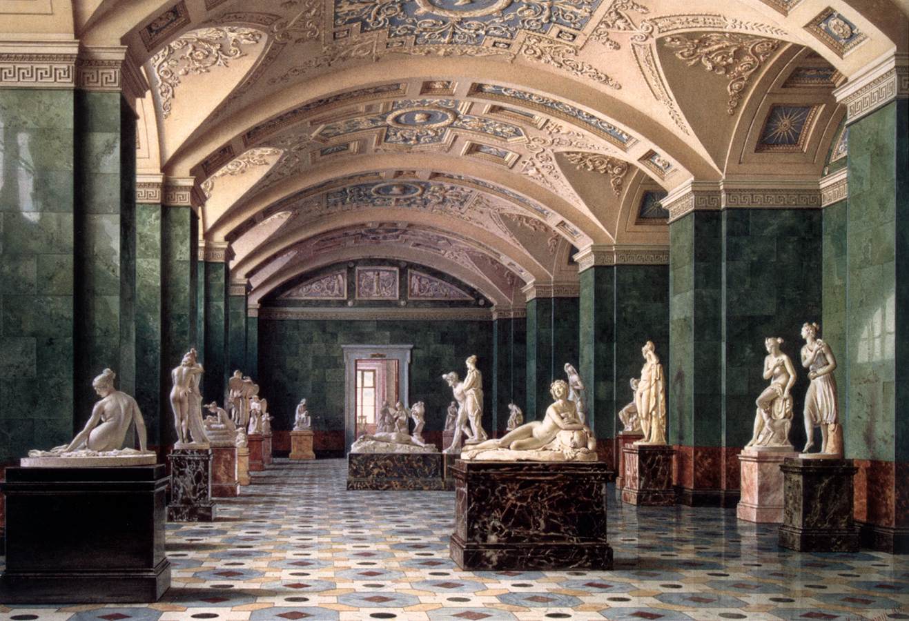 The First Hall of New Sculpture in the New Hermitage by