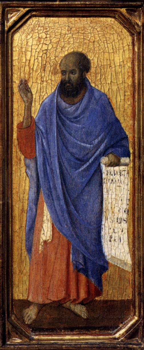 Ezekiel (prophet 2) by DUCCIO di Buoninsegna