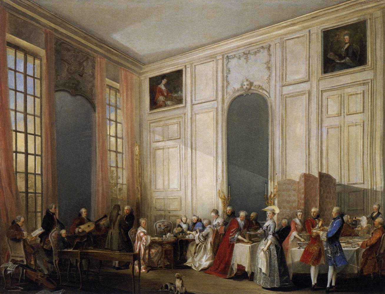 Afternoon Tea at the Temple by OLLIVIER, Michel-Barthélémy