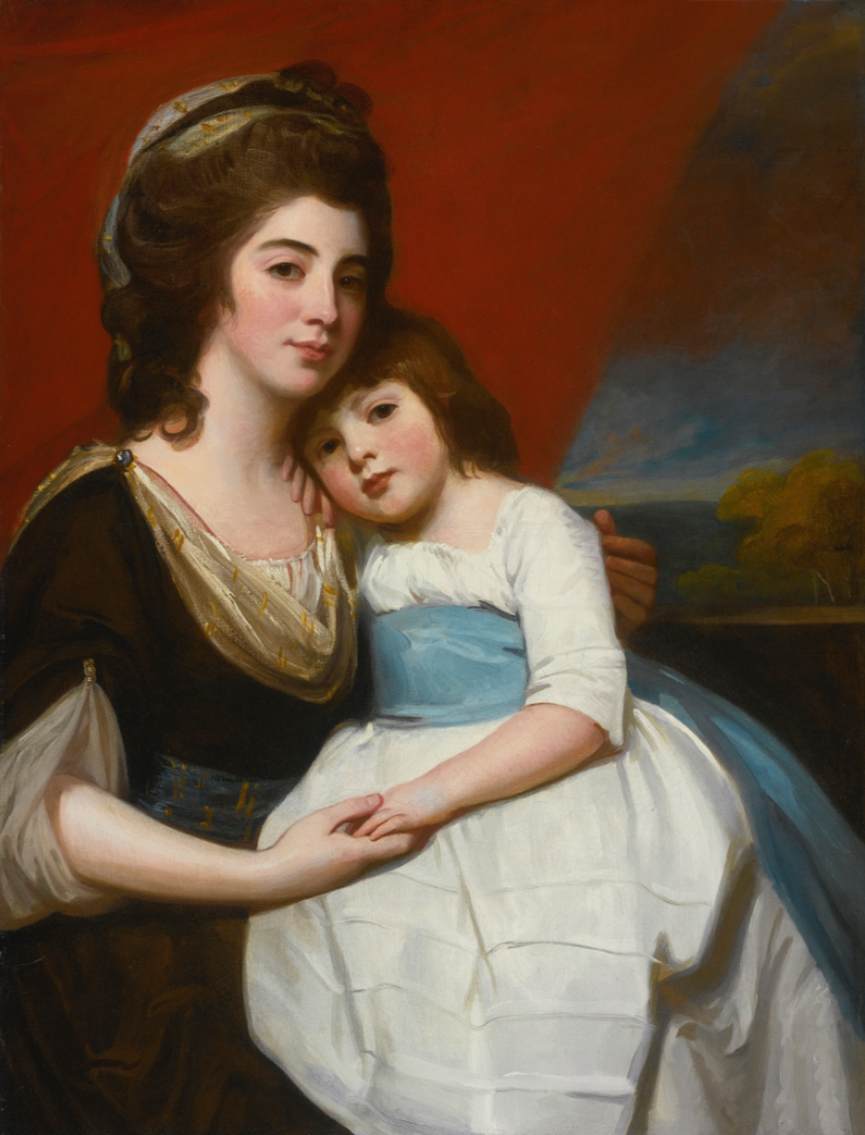 Portrait of Lady Georgiana Smyth and her Son by ROMNEY, George