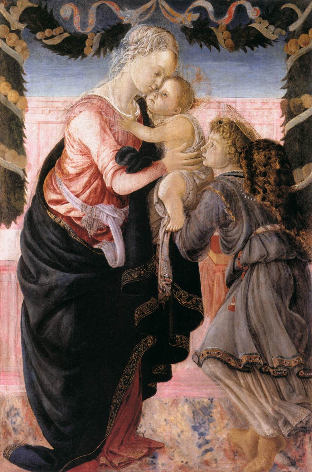 Madonna and Child with an Angel by BOTTICELLI, Sandro