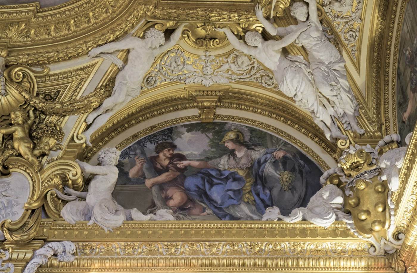 Ceiling painting (detail) by CORTONA, Pietro da