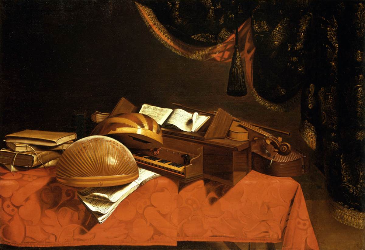 Still-Life with Musical Instruments by BASCHENIS, Evaristo