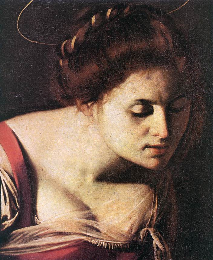 Madonna dei Palafrenieri (detail) by CARAVAGGIO