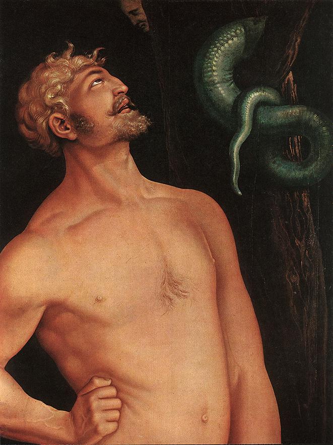 Adam (detail) by BALDUNG GRIEN, Hans