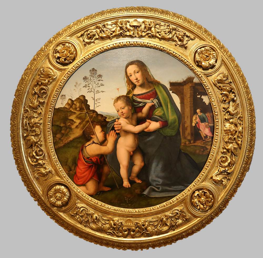 The Holy Family with the Infant St John the Baptist by BUGIARDINI, Giuliano