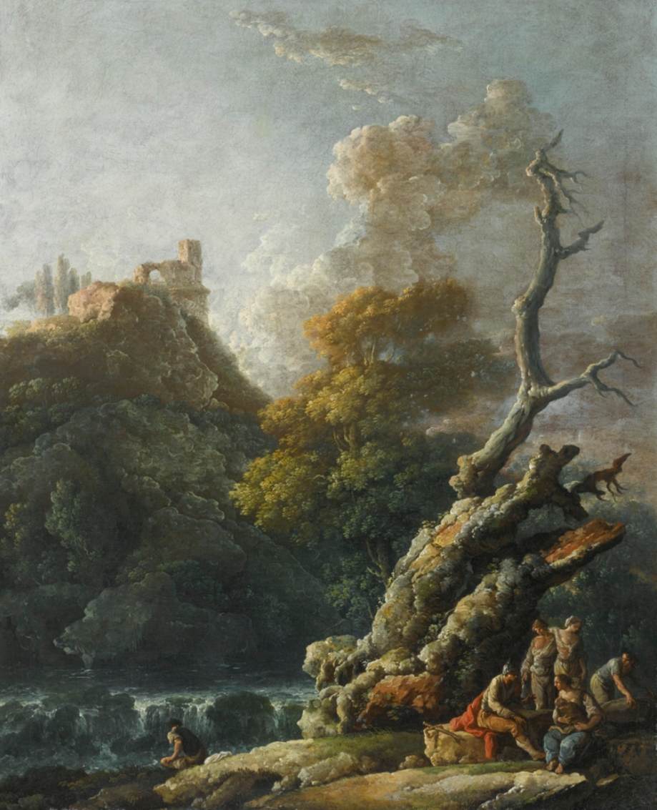 Arcadian River Landscape by BONAVIA, Carlo