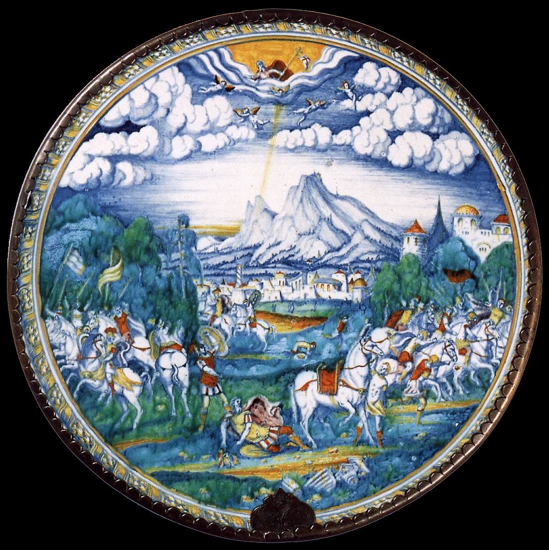 Dish with the Conversion of Saul by