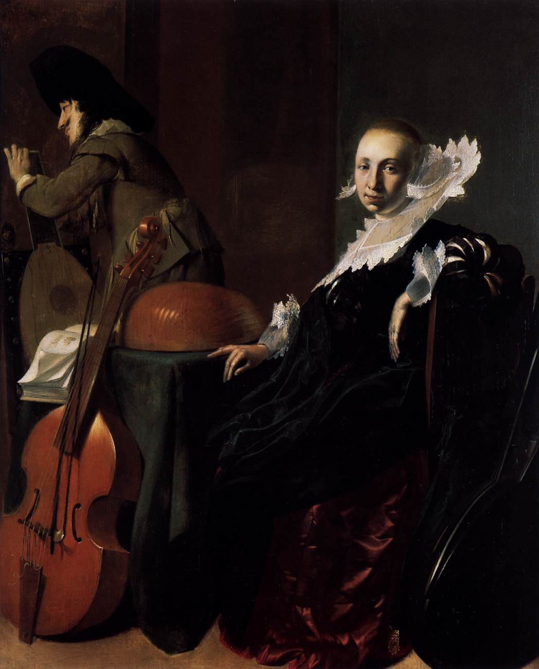 Music-Making Couple by DUYSTER, Willem Cornelisz.