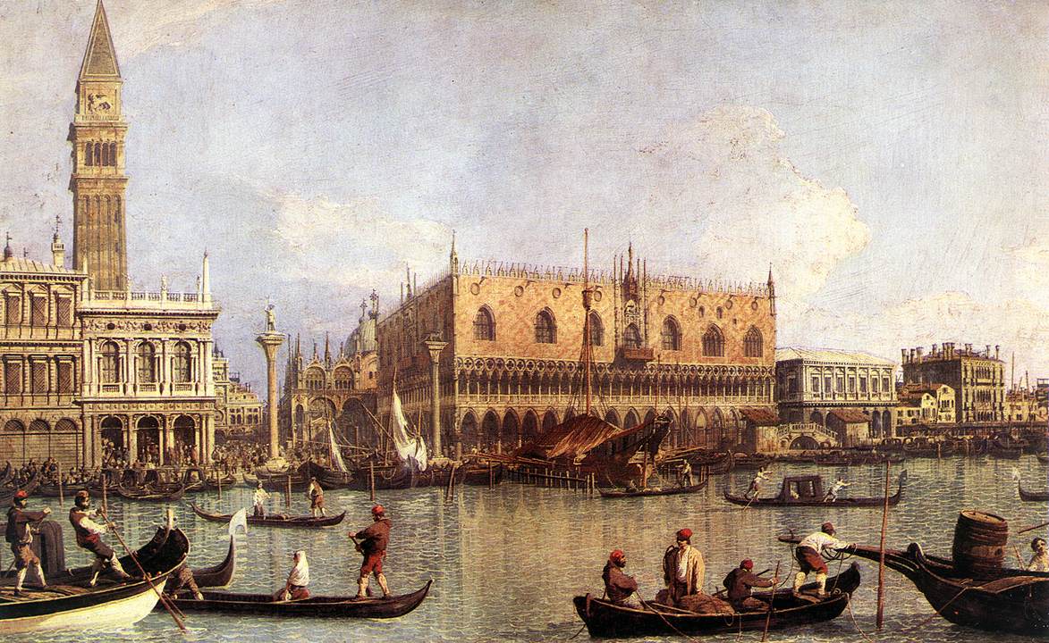 Palazzo Ducale and the Piazza di San Marco by CANALETTO