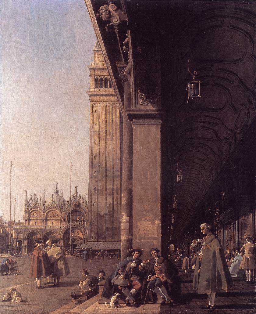 Piazza San Marco: Looking East from the South West Corner by CANALETTO