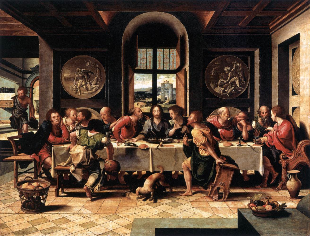 Last Supper by COECKE VAN AELST, Pieter