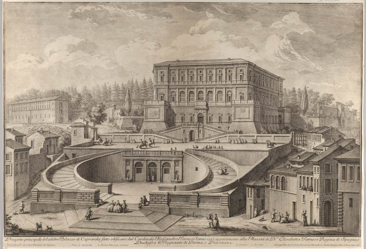 View of the Palazzo di Caprarola by VASI, Giuseppe