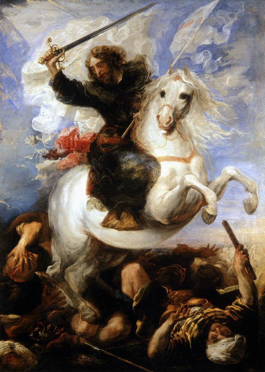 St James the Great in the Battle of Clavijo by CARREÑO DE MIRANDA, Juan