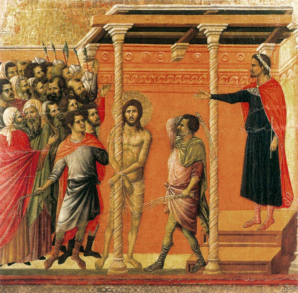 Flagellation (scene 16) by DUCCIO di Buoninsegna