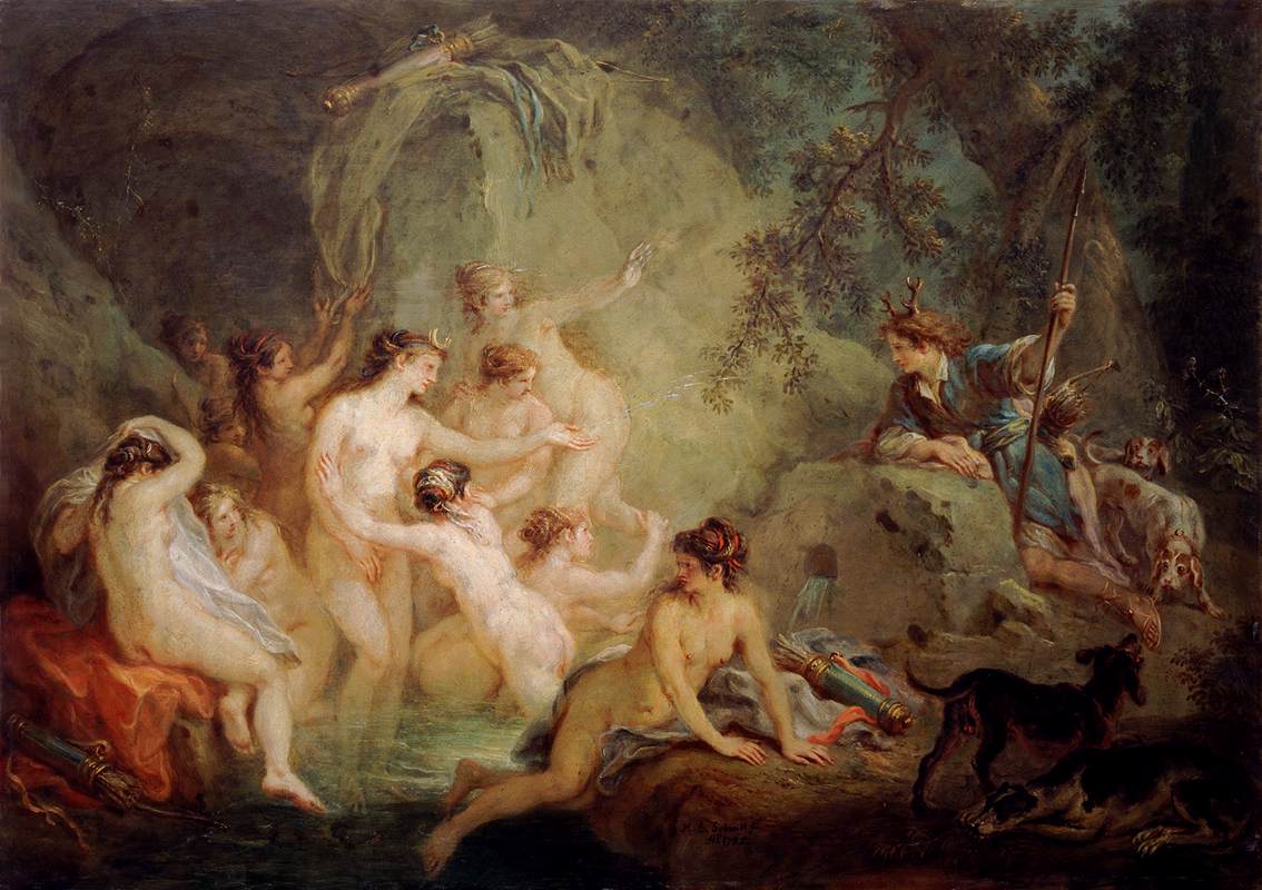 Diana and Actaeon by SCHMIDT, Martin Johann