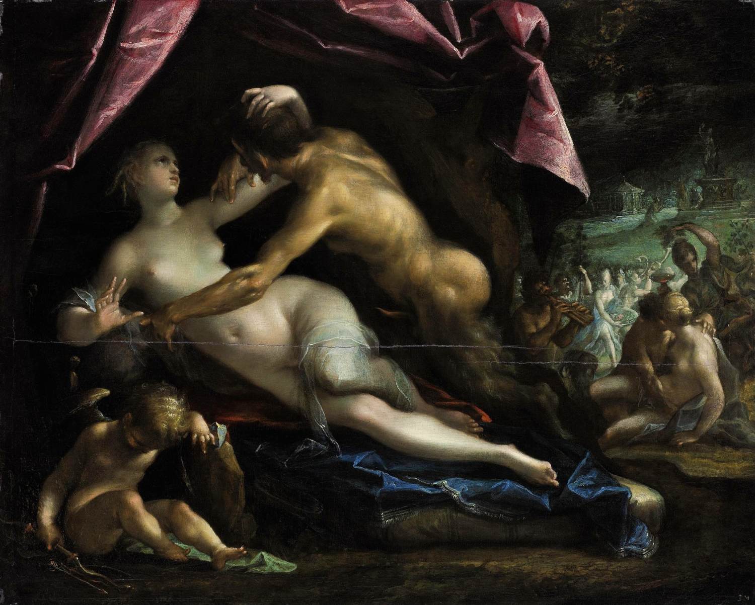 Pan and Selene by AACHEN, Hans von