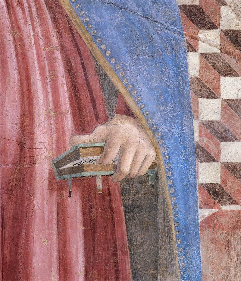 10. Annunciation (detail) by PIERO DELLA FRANCESCA