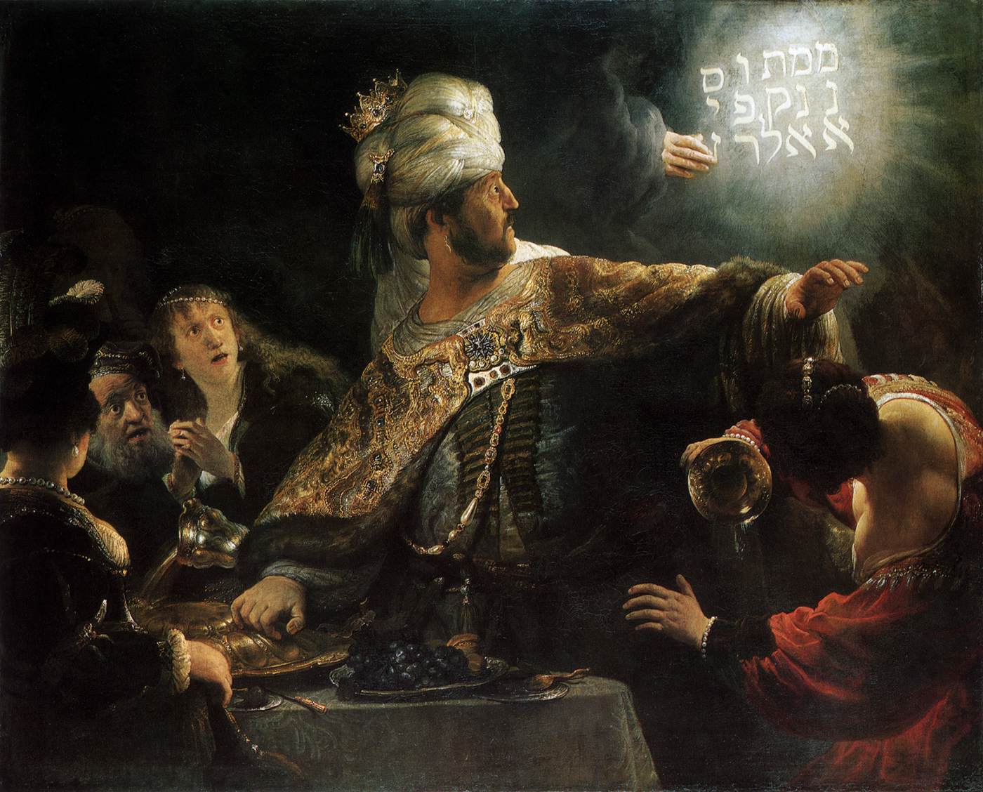 Belshazzar's Feast by REMBRANDT Harmenszoon van Rijn