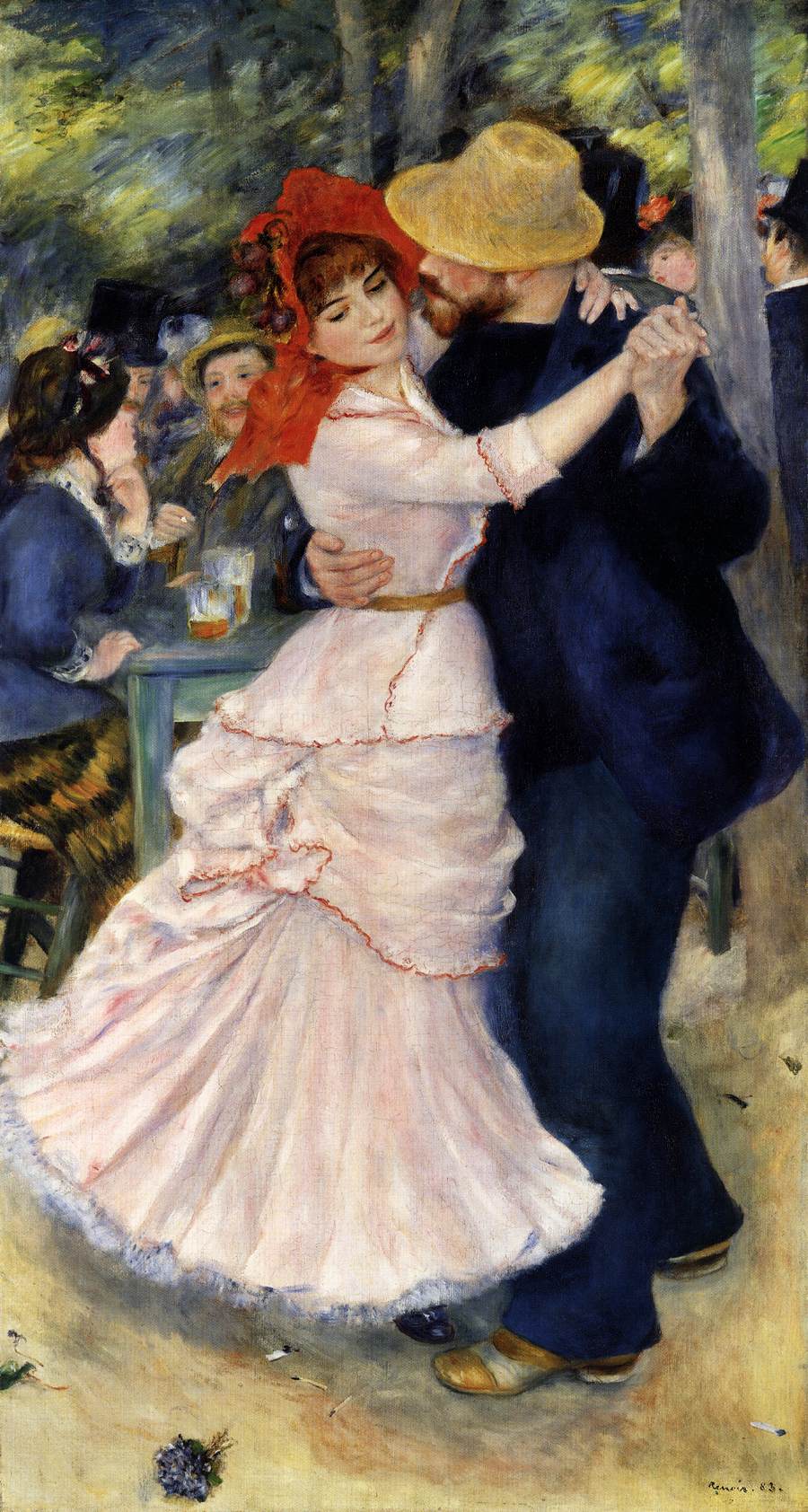 Dance at Bougival by RENOIR, Pierre-Auguste