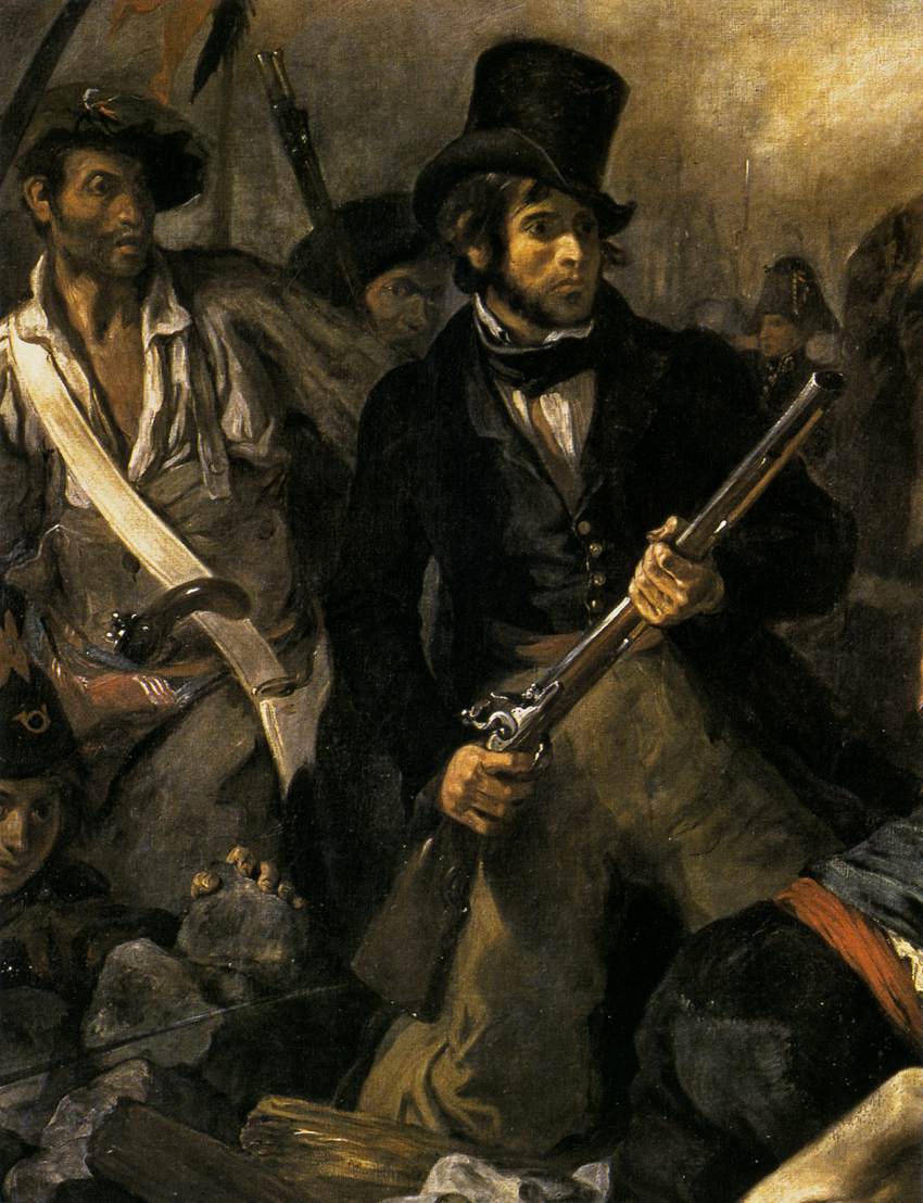 Liberty Leading the People (detail) by DELACROIX, Eugène