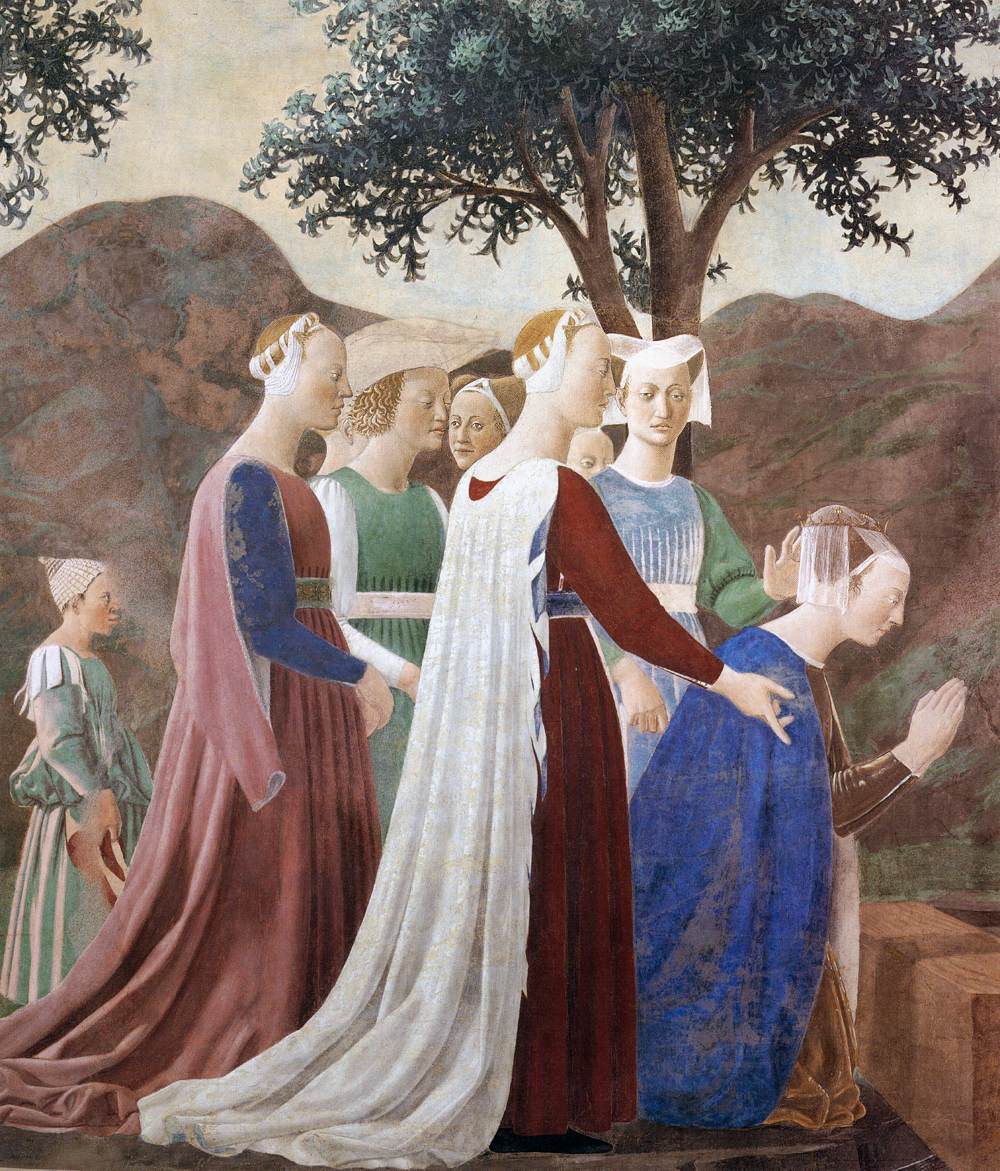 2a. Procession of the Queen of Sheba (detail) by PIERO DELLA FRANCESCA