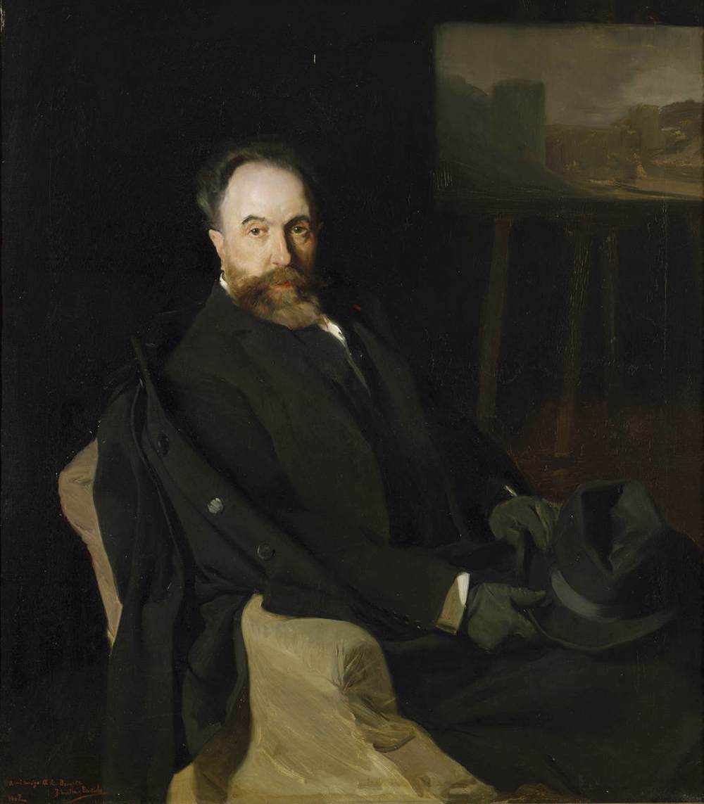 Portrait of Aureliano Beruete the Elder by SOROLLA Y BASTIDA, Joaquín