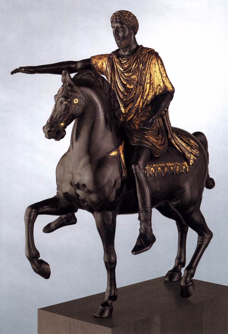 Equestrian Statuette of Marcus Aurelius by ANTICO