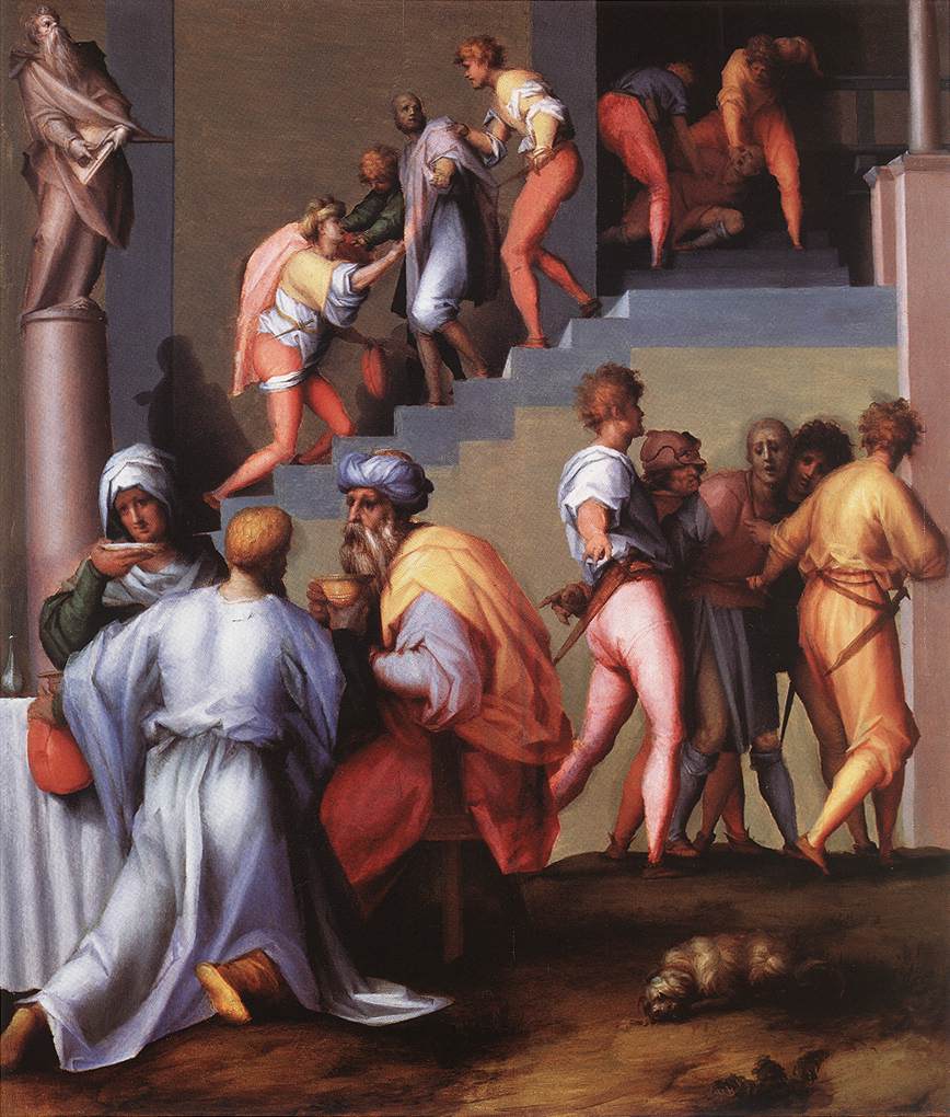 Punishment of the Baker by PONTORMO, Jacopo