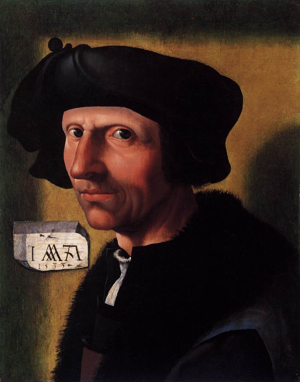 Self-Portrait by CORNELISZ VAN OOSTSANEN, Jacob