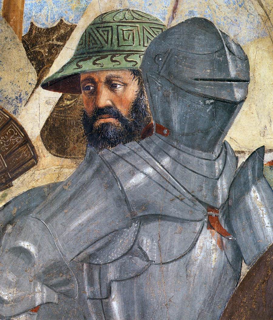 8. Battle between Heraclius and Chosroes (detail) by PIERO DELLA FRANCESCA