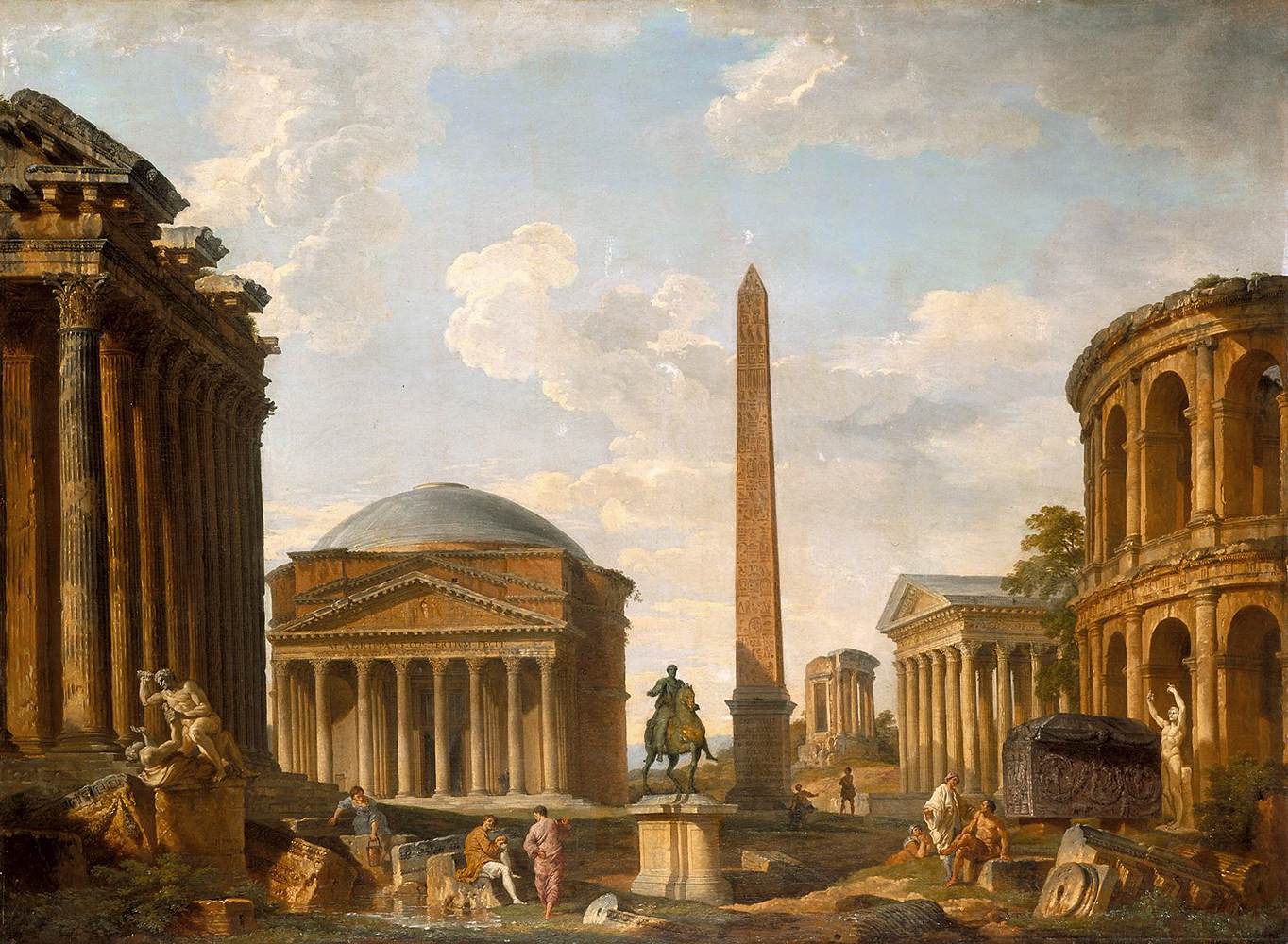 Roman Capriccio: The Pantheon and Other Monuments by