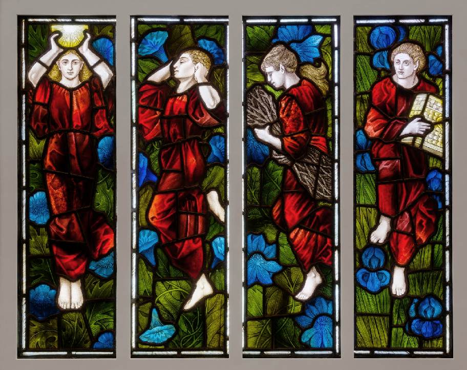 'Brownies' stained glass window by POWELL, Harry James