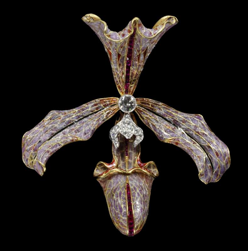 Hair Ornament (Orchids) by WOLFERS, Philippe