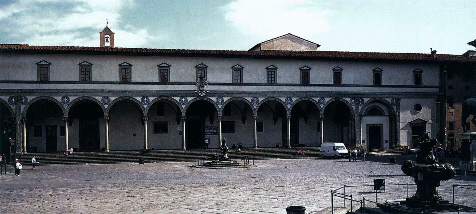 Ospedale degli Innocenti: Façade by BRUNELLESCHI, Filippo