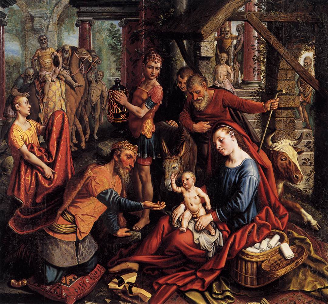 Triptych with the Adoration of the Magi (central panel) by AERTSEN, Pieter