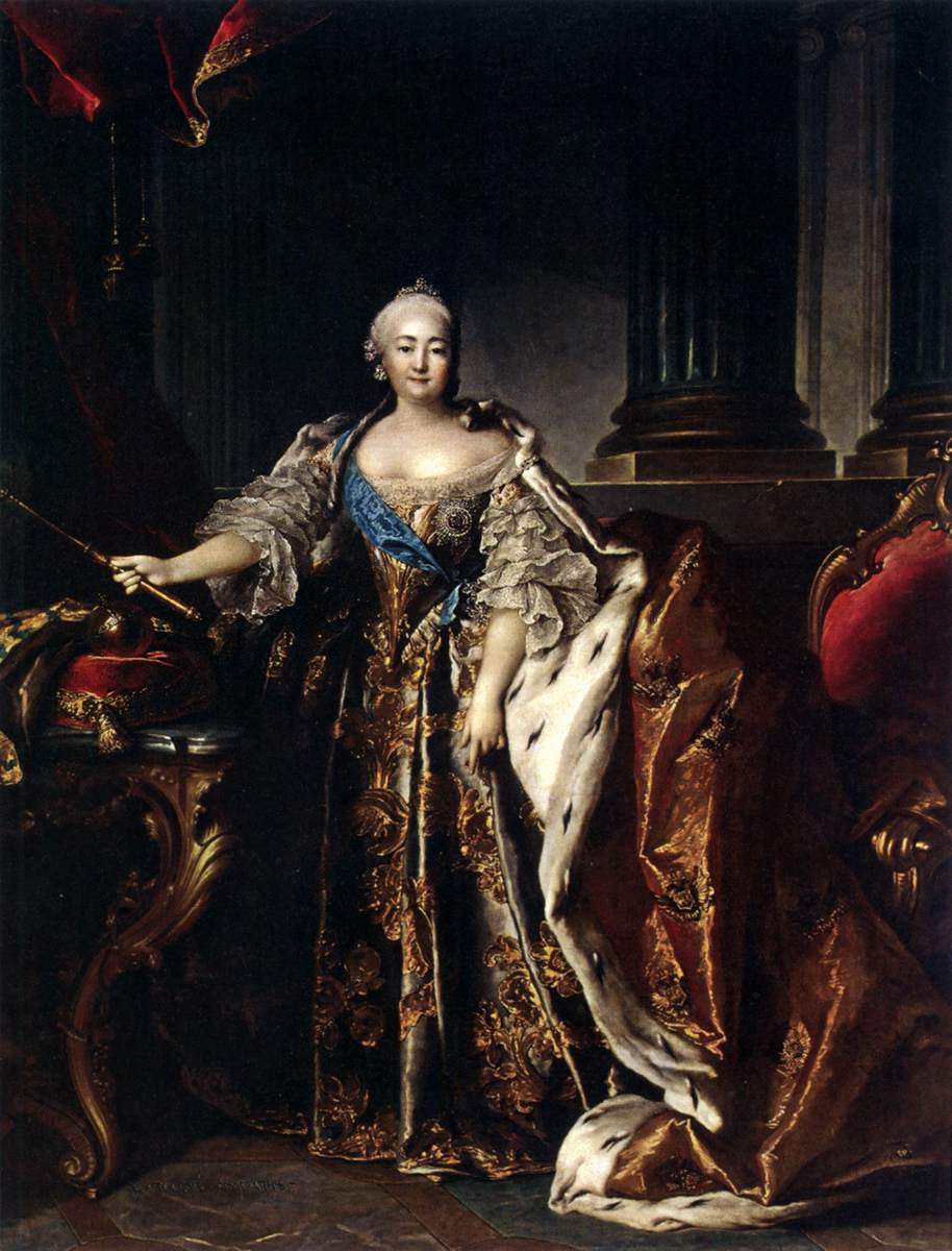 Portrait of Empress Elizabeth by TOCQUÉ, Louis