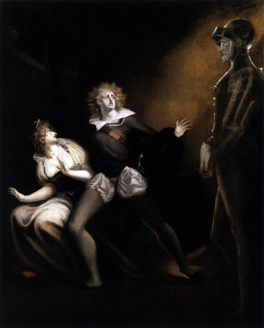 Gertrude, Hamlet and the Ghost of Hamlet's Father by