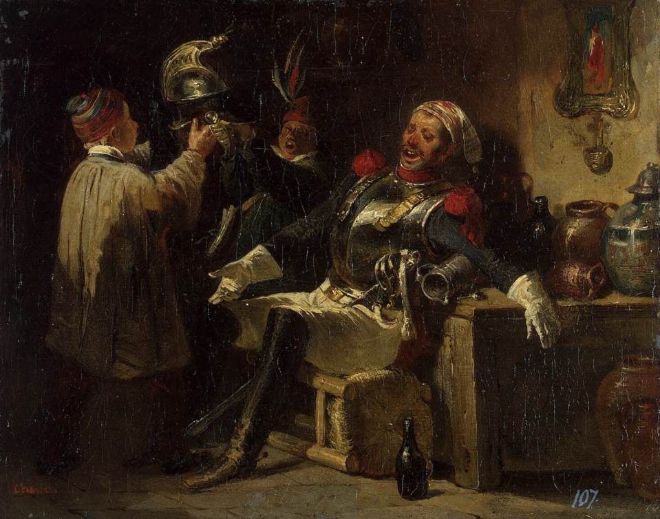 Soldier and Boys by CHARLET, Nicolas-Toussaint