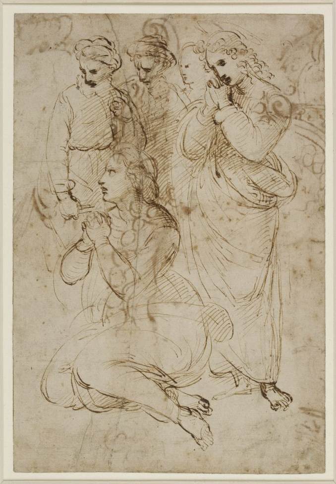 Group of mourning figures by RAFFAELLO Sanzio