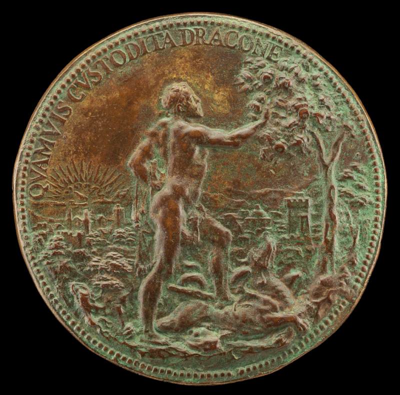 Francesco Ferdinando as Hercules Plucking the Apples of the Hesperides (reverse) by FONTANA, Annibale