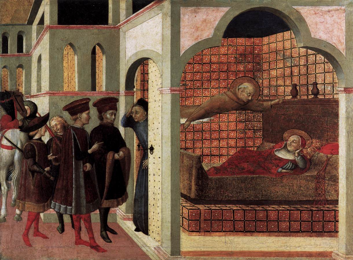 The Blessed Raniero of Borgo San Sepolcro Appearing to a Cardinal in a Dream by SASSETTA