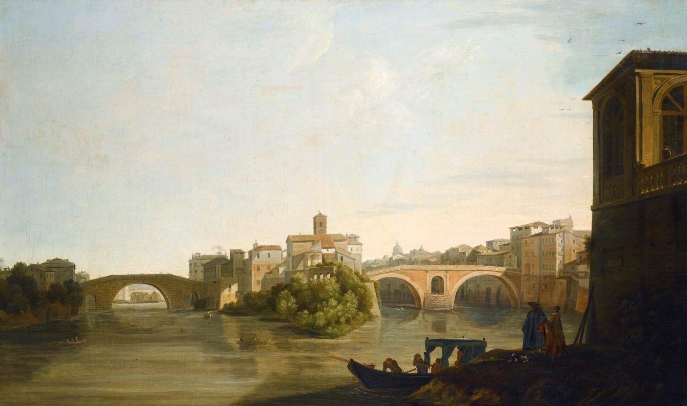 A View of the Isola Tiberina, Rome by FORRESTER, James