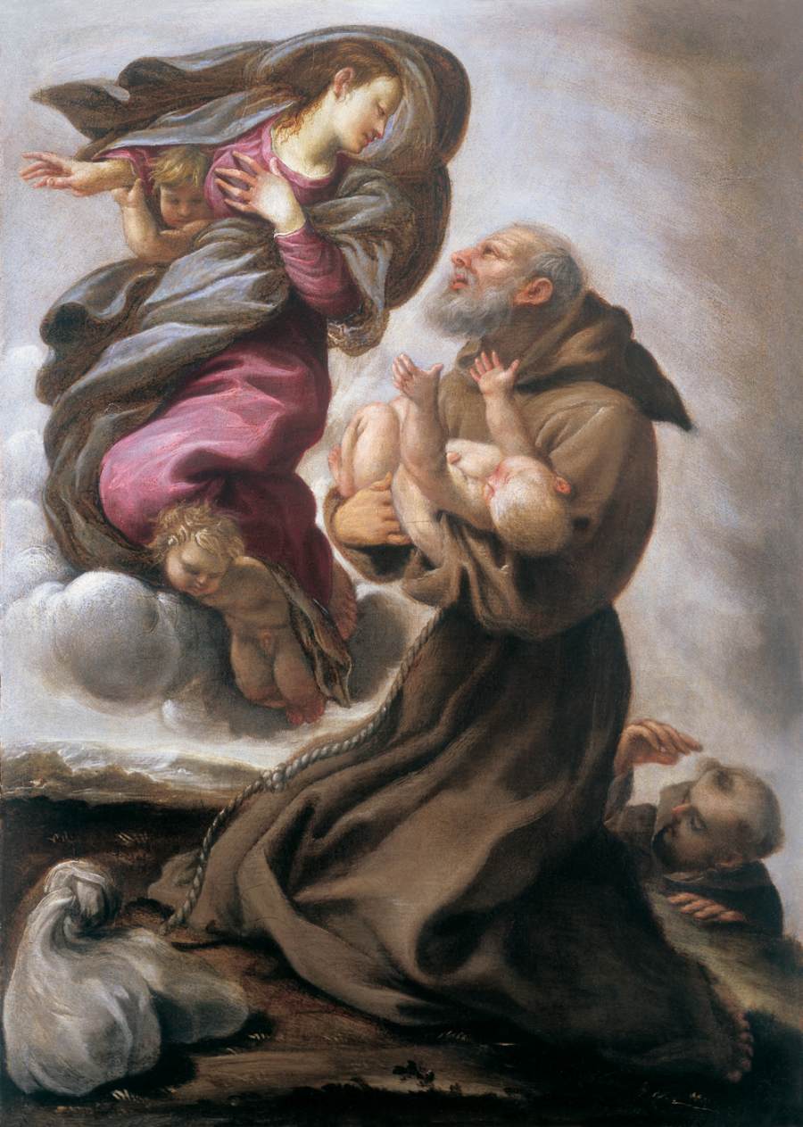 Fra Felice da Cantalice Receiving the Infant Jesus from the Virgin by