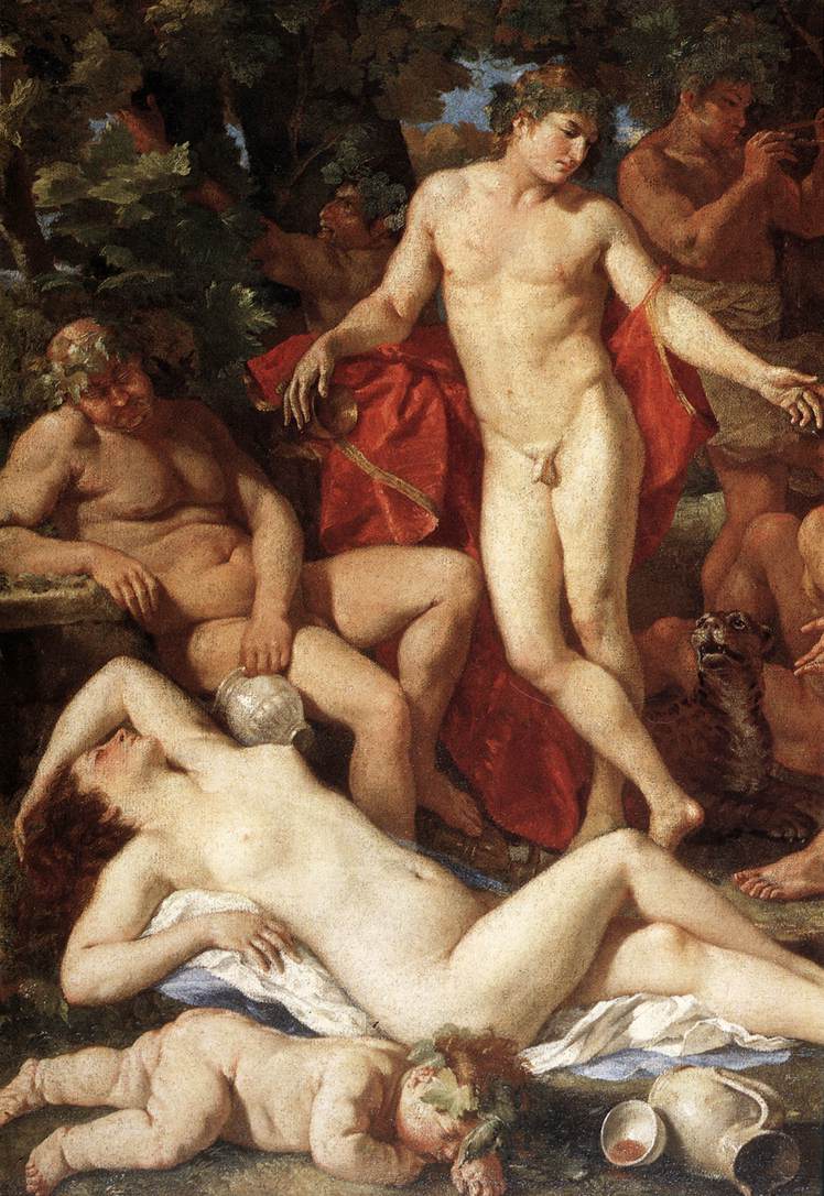 Midas and Bacchus (detail) by POUSSIN, Nicolas