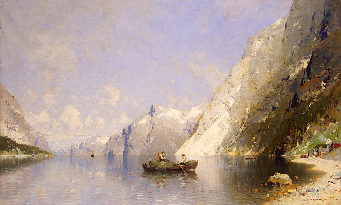 Fjord in Norway by RASMUSSEN, Georg Anton