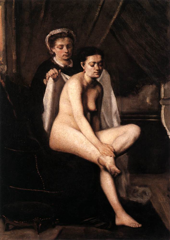 After the Bath by BAZILLE, Jean-Frédéric