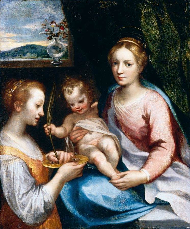 Madonna and Child with St Lucy by