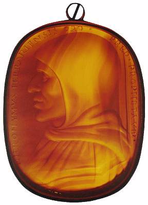 Cameo Portrait of Savonarola by CORNIOLE, Giovanni delle